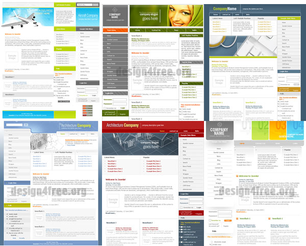 6 шаблонов для joomla 1.0