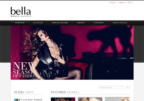 HOT Model Agency - шаблоны joomla портал