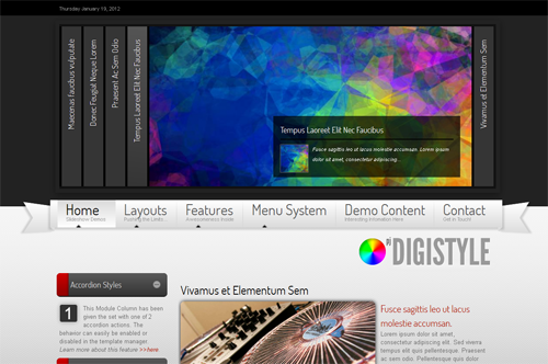 PJ Aperture - шаблон для портала joomla