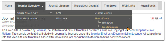 DJ-MultiTreeMenu - древовидное меню