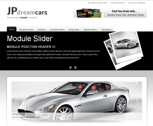 JP Dreamcars - шаблоны joomla авто