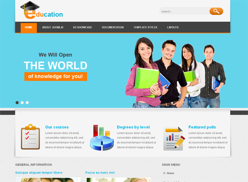 VT Education - шаблоны joomla учеба