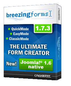 Компонент для создания собственных форм на сайте - Breezingforms v1.7.3