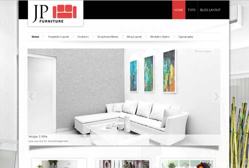 JP Furniture - шаблон для портала joomla
