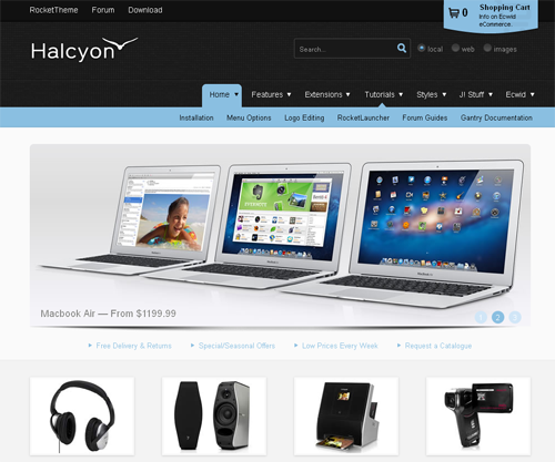 RT Halcyon - joomla онлайн магазин RT Halcyon - joomla онлайн магазин