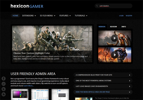 S5 Hexicon Gamer S5 Hexicon Gamer