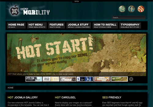 HOT Mobility - шаблоны joomla портал