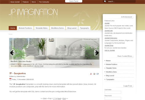 JP Imagination - шаблон сайт визитка joomla JP Imagination - шаблон сайт визитка joomla