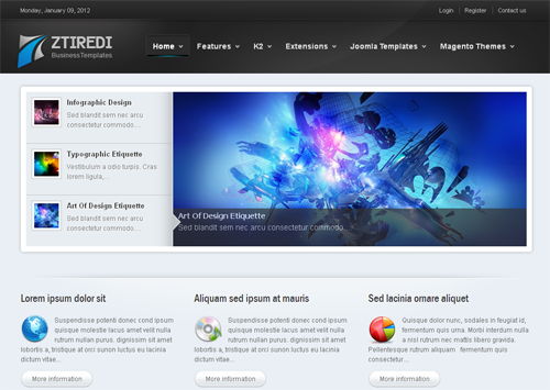 ZT Iredi - бизнес шаблоны joomla ZT Iredi - бизнес шаблоны joomla