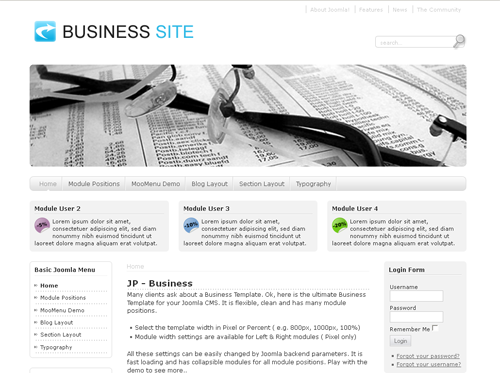 JP Business - шаблоны joomla бизнес
