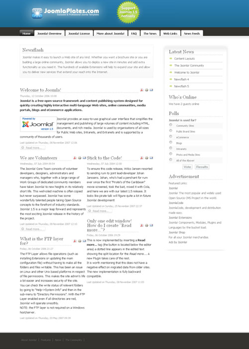 JP Joomlaplates - шаблон сайт визитка joomla JP Joomlaplates - шаблон сайт визитка joomla