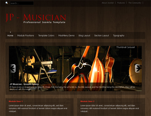 JP Musician - музыка шаблоны joomla JP Musician - музыка шаблоны joomla