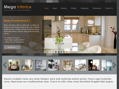 OT Interiox - бизнес шаблоны joomla