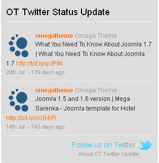 OT Twitter Module - модуль twitter joomla