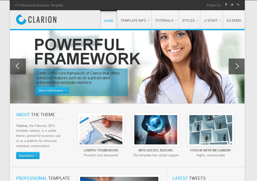 RT Clarion - бизнес шаблоны joomla RT Clarion - бизнес шаблоны joomla