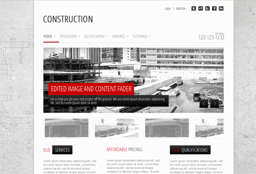 S5 Construction - joomla шаблоны строительство