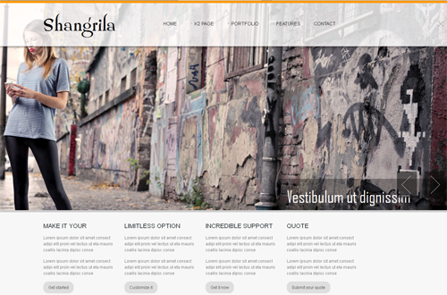 TZ Shangrila - joomla шаблоны портфолио