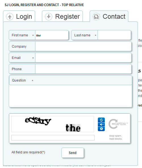 SJ Login, Register and Contact - модуль авторизации Joomla SJ Login, Register and Contact - модуль авторизации Joomla