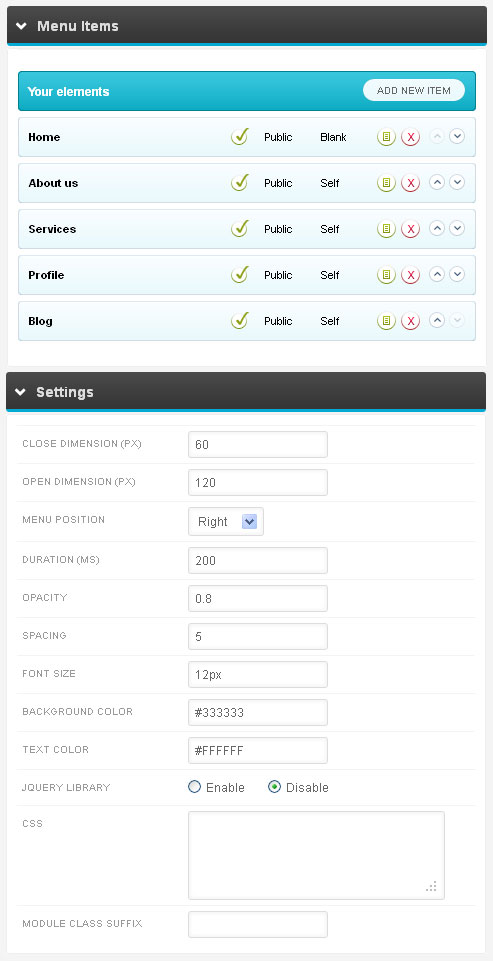 VTEM Sweet Menu - модуль меню Joomla VTEM Sweet Menu - модуль меню Joomla