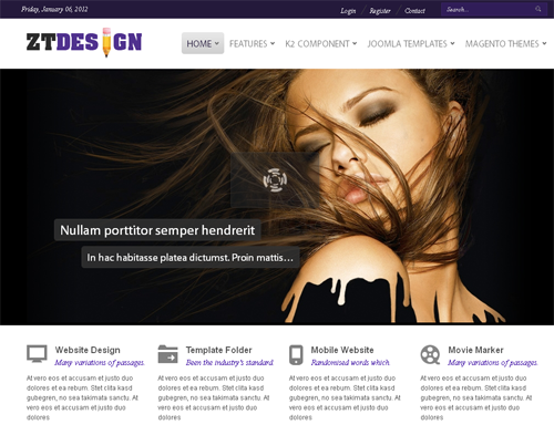 ZT Design - шаблоны joomla портфолио
