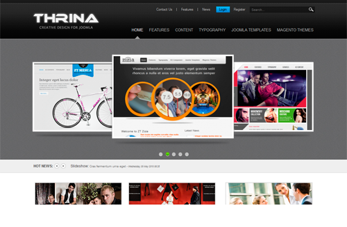 ZT Thrina - joomla шаблоны портфолио